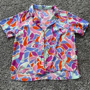 Zara button down top